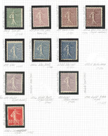 **  Variétés. 1900-2010 (Poste, PA, BF), De Bonnes Valeurs Dont Piquages Divers, RV, Sans Phospho, Non Dentelés, Pli Acc - Sammlungen