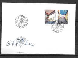 1987 - 857 à 858 - Château De Vaduz - 18 - FDC