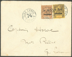 Lettre Cad "Lahou/Côte D'Ivoire". Nos 18 + 19 Sur Enveloppe Pour Grand Lahou, 1904. - TB. - R - Andere & Zonder Classificatie