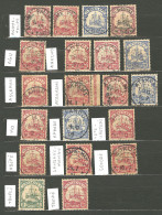 Lot. 1900 (Poste), Valeurs Diverses Par Multiples Dont N°8, 9, 10, 14, Etc., Obl Choisies De Petits Bureaux Entre Agomé- - Andere & Zonder Classificatie