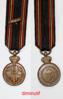 Médaille-BE-304a_di_prisonnier De Guerre 1940-1945_1 Barrette_WW2_diminutif_21-04-1 - Belgique