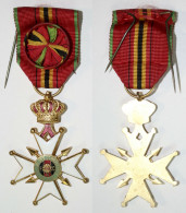 Médaille-BE-302-II-39-R_FNC-NSB_Croix 39 Mm_post 1945_rosette_WW2_20-30 - Belgique