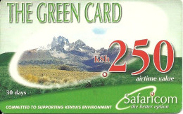 Kenya: Prepaid Mobile Safaricom - The Green Card - Kenya