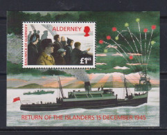Año 1995 Yvert Hoja 1 (nº89)  Retorno De Evacuados - Alderney