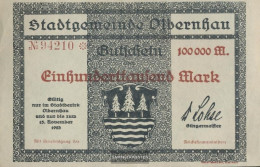 Olbernhau Inflationsgeld Municipality Olbernhau Used (III) 1923 100.000 Mark - 100000 Mark