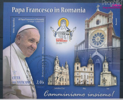 Vatikanstadt Block61 (kompl.Ausg.) Gestempelt 2019 Papst Franziskus In Rumänien (10405914 - Oblitérés