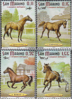 San Marino 2087-2090 (complete Issue) Unmounted Mint / Never Hinged 2003 Racehorses - Ungebraucht