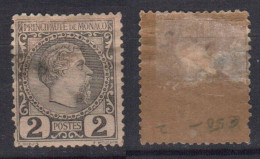 MONACO STAMPS 1885 ,Sc.#2, MH - Gebruikt