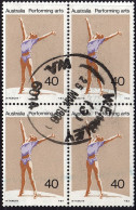 AUSTRALIA 1977 QEII 40c Block Of 4, Multicoloured Performing Arts-W. Tamlyn RBA SG643 FU - Oblitérés