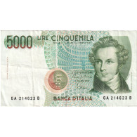 Italie, 5000 Lire, Undated (1985), 1985-01-04, KM:111c, TB - 5000 Liras