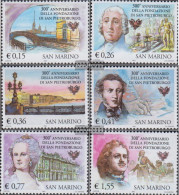 San Marino 2091-2096 (complete Issue) Unmounted Mint / Never Hinged 2003 300Jahre St. Petersburg - Nuevos