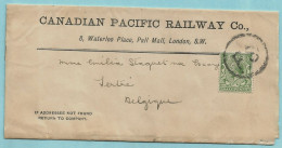 Wrapper Canadian Pacific Railway London, 1/2 Penny With Stamp F.S. - Brieven En Documenten