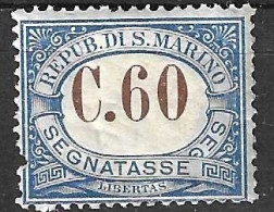 SAN MARINO -1925 - SEGNATASSE - C.60 - NUOVO MNH** ( YVERT TX 23- MICHEL PD 23 - SS  SG 23) - Strafport