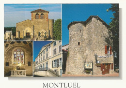 *CPM - 01 - MONTLUEL - Multivues - Chapelle St Barthélémy, ND Des Marais, Maison Princes De Condé, Tour Carrée - Montluel