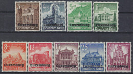 Luxembourg - Luxemburg - Timbres  1941      Occupation   Série     Surcharge     MNH** - 1940-1944 German Occupation