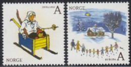 Norwegen Mi.Nr. 1736-37 Europa 10, Kinderbücher (2 Werte) - Ungebraucht