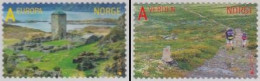Norwegen Mi.Nr. 1783-84 Europa 12 Besuche, Pilgerweg Z.Nidarosdom Skl. (2 Werte) - Unused Stamps