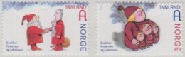 Norwegen Mi.Nr. 1800-01 Weihnachten, Weihnachtsmann U.a., Skl. (2 Werte) - Unused Stamps