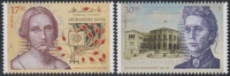 Norwegen Mi.Nr. 1823-24 Samilla Collett, Anna Rogstad, Frauenwahlrecht (2 Werte) - Unused Stamps