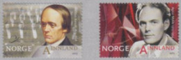 Norwegen Mi.Nr. 1890-91 Halfdan Kjerulf, Agnar Mykle, Skl. (2 Werte) - Unused Stamps
