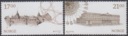 Norwegen MiNr. 1938-39 Europa 17, Burgen U.Schlösser (2 Werte) - Neufs