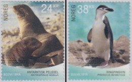 Norwegen MiNr. 1962-63 Fauna D.Bouvetinsel, Seebär, Pinguin, Skl (2 Werte) - Ungebraucht