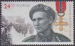 Norwegen MiNr. 1970 Gunnar Sonsteby, Widerstandskämpfer,deutsche Truppen (24,00) - Neufs