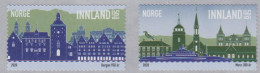 Norwegen Mi.Nr. 2015-2016, 950 Jahre Stadt Bergen, 300 Jahre Stadt Moss (2 Wte.) - Ongebruikt