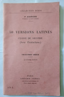 Livret 50 VERSIONS LATINES 1959 CLASSE DE SECONDE LATIN PROF. P. SCHRICKE LYCÉE LAKANA LIBRAIRIE VUIBERT & COLE SAINTES - Scolastici