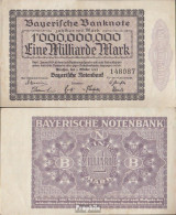 Bayern Rosenbg: BAY17 Länderbanknote Bayern Stark Gebraucht (IV) 1923 1 Mrd. Mark - 1 Mrd. Mark