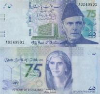 Pakistan Pick-Nr: W57 (2023) Bankfrisch 2023 75 Rupees - Pakistan