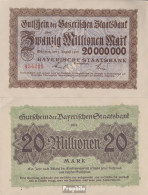 Bayern Inflationsgeld Bayerische Staatsbank Gebraucht (III) 1923 20 Millionen Mark - 20 Mio. Mark