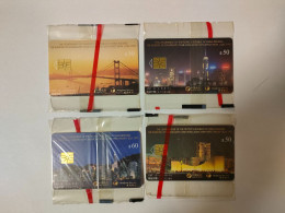 Hong Kong Chip Cards,HONGKONG Return To The China (4pcs,MINT) - Hong Kong