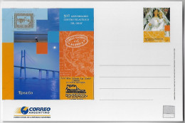 Argentina 2003 Postal Stationery Card 50 Years Dr. Gray Philatelic Center Suspension Bridge Rosario - Victoria Unused - Entiers Postaux