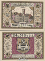 Greiz Notgeld: 471.2 90 Pf Notgeldschein Der Stadt Greiz Bankfrisch 1921 90 Pfennig Greiz - Austria