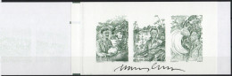 Martin Mörck. Sweden 1994. CEPT. Michel  1840 - 1842 Blackprint. MNH. Signed. - Ensayos & Reimpresiones