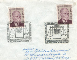 4854 Weissenbach Am Attersee 1973 Richter-Woche - Theodor Körner - Storia Postale