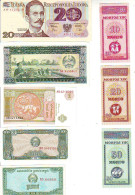 LOT DE 8 BILLETS ETRANGERS - NEUFS - TOUS DIFFERENTS - Kiloware - Banknoten