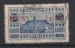 SYRIE - 1938 - N°YT. 244 - Alep 5pi Sur 7pi50 - Oblitéré / Used - Gebruikt