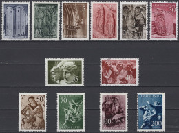 Yugoslavia - Set Of 12 - Art And Architecture - Mi 776~787 - 1956 - Oblitérés