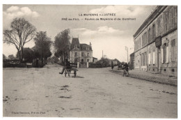 CPA 53 - PRE-EN-PAIL (Mayenne) - Routes De Mayenne Et De Domfront (petite Animation) - Phot. Davoust - Pre En Pail