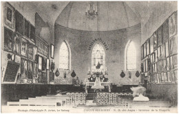 CPA DE CLICHY-SOUS-BOIS  (SEINE SAINT DENIS)  N.-D. DES ANGES. INTÉRIEUR DE LA CHAPELLE - Clichy Sous Bois