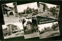 73606060 Recklinghausen Westfalen Engelsburg Rathaus Markt Springstrasse Bahnhof - Recklinghausen