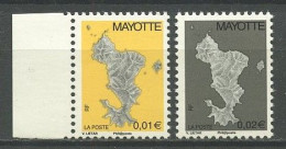 MAYOTTE 2006 N° 150a Et 151a **  Neufs MNH Superbes C 12 € Série Courante  Carte De L'île Philaposte - Unused Stamps