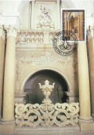 LIECHTENSTEIN. MAXICARD FIRST DAY. LIECHTENSTEIN CITY PALACE. VIENNA. STAIRCASE. 1987 - Maximum Cards