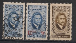 SYRIE - 1938-42 - N°YT. 246A à 248 - Président Attassi - Oblitéré / Used - Gebruikt