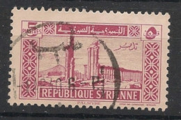 SYRIE - 1940 - N°YT. 249 - Palmyre 5pi Rose - Oblitéré / Used - Gebruikt