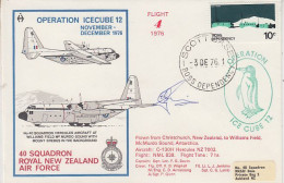 Ross Dependency 1976 Operation Icecube 12 Signature  Ca Scott Base 3 DE1976 (RO168) - Briefe U. Dokumente