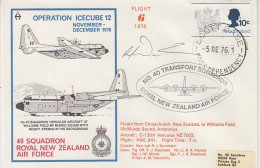 Ross Dependency 1976 Operation Icecube 12 Signature  Ca Scott Base 5 DE1976 (RO170) - Lettres & Documents