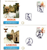 Pape Jean-Paul II - Joao Paulo II - Lisboa & Braga 1982 - Briefe U. Dokumente